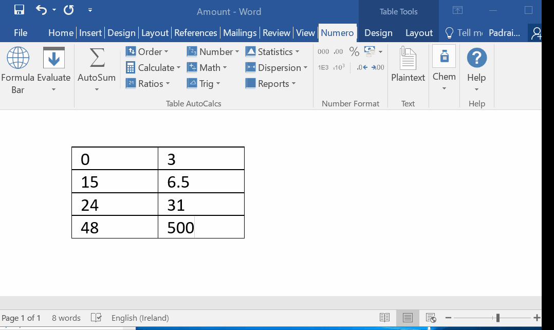 [Tutorial] Auto Sum Di Word Dengan Gambar Belajar Ms. Word Lengkap